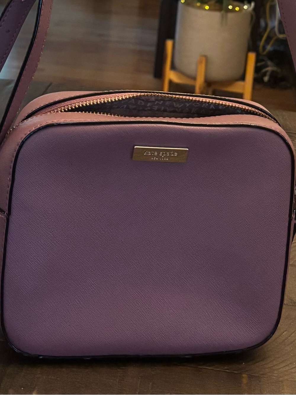 Kate Spade Plum Leather Crossbody Bag